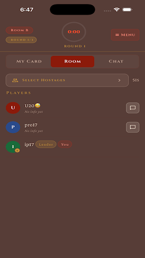 Gameplay role reveal screenshot